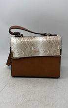 Load image into Gallery viewer, Dune London Womens Brown Animal Print Faux Leather Top Handle Crossbody Handbag