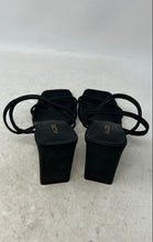 Load image into Gallery viewer, Aldo Womens Okurra Black Open Toe Slip-On Block Heel Slingback Sandals Size 8