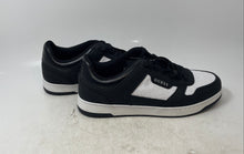 Load image into Gallery viewer, Guess Mens Tirry Black White Leather Lace-Up Low Top Sneaker Shoes Size 12