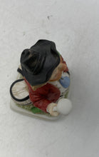 Load image into Gallery viewer, Melody In Motion Multicolor Cheers Hobo Musical Porcelain Clown Figurine
