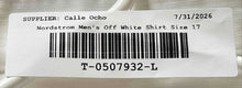 Load image into Gallery viewer, Nordstrom Mens Off White Tech-Smart Trim Fit Long Sleeve Dress Shirt Size 17