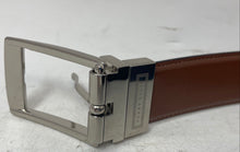 Load image into Gallery viewer, Perry Ellis Mens Black And Brown Leather Adjustable Buckle Reversible Belt