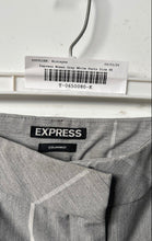 Load image into Gallery viewer, Express Womens Gray White Plaid Columnist Straight Leg Dress Pants Size 4R