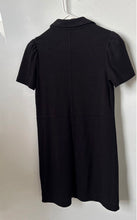 Load image into Gallery viewer, Loft Womens Black Short Sleeve Pockets Button Front Ponte Mini Dress Size 0P
