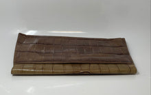 Load image into Gallery viewer, Ann Taylor Womens Brown Animal Print Inner Pockets Clutch Purse