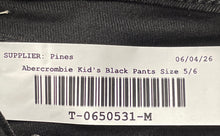 Load image into Gallery viewer, Abercrombie Kids Girls Black Pockets Wide Leg Jeans Size 5/6 With Tag