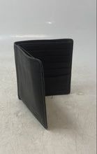 Load image into Gallery viewer, Fossil Mens Black Pebbled Leather Credit Card Slots Bifold Wallet