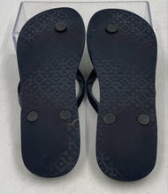 Load image into Gallery viewer, Authentic Tory Burch Womens Black Slip-On Flip-Flop Sandals Size 6/7 Worn