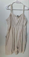 Load image into Gallery viewer, Forever 21 Womens Beige Henley Neck Spaghetti Straps One-Piece Romper Sz No Size