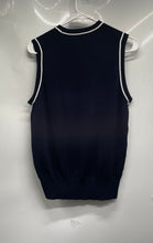 Load image into Gallery viewer, Zara Womens Blue White Sleeveless Round Neck Pullover Sweater Size XL