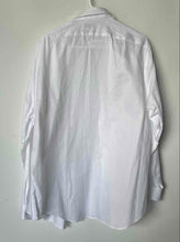 Load image into Gallery viewer, Calvin Klein Mens White Slim Fit Stretch Long Sleeve Dress Shirt Size 17.5 34/35