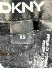 Load image into Gallery viewer, DKNY Womens Black Short Sleeve Crew Neck Pullover Blouse Top Size XS