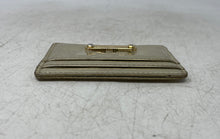 Load image into Gallery viewer, Michael Kors Womens Gold-Tone Leather Mini Credit Card Holder Wallet