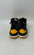 Load image into Gallery viewer, Nike Boys Air Jordan 1 Retro High OG AQ2665-711 Black Yellow Sneaker Shoes Sz 9C