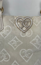 Load image into Gallery viewer, Juicy Couture Womens White Bottom Studs Satchel Handbag With Shoulder Strap