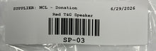 Load image into Gallery viewer, T&G Red Portable Wireless Bluetooth Compact Speaker Not Tested NCL