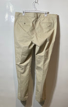 Load image into Gallery viewer, Express Mens Beige Flat Front Slash Pocket Straight Leg Dress Pants Size 38x32