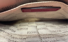 Load image into Gallery viewer, Michael Kors Womens Dark Red Leather Studded Wristlet Wallet Bag