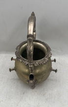 Load image into Gallery viewer, Vintage Silver On Copper Silver-Tone Collectible Tea Pot Kettle With Handle