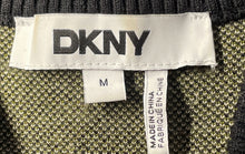 Load image into Gallery viewer, DKNY Womens Black Camouflage Print Sleeveless V-Neck Knitted Sheath Dress Size M
