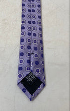 Load image into Gallery viewer, Hugo Boss Mens Purple Floral Print Silk Keeper Loop Adjustable Pointed Tie