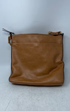 Load image into Gallery viewer, INC International Concepts Womens Brown Faux Leather Zip Top Crossbody Handbag