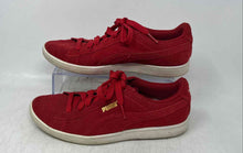 Load image into Gallery viewer, Puma Womens Vikky 367409 02 White Red Suede Lace-Up Sneakers Shoes Size 7
