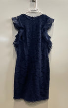 Load image into Gallery viewer, Vince Camuto Womens Blue Lace Cap Sleeve Crew Neck Bodycon Dress Size 2P