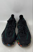 Load image into Gallery viewer, Wazixie Mens Black Printed Round Toe Low Top Lace-Up Sneakers Shoes Size 44