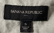 Load image into Gallery viewer, Banana Republic Mens Gray Cotton Spread Collar Long Sleeve Button-Up Shirt Sz S