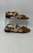 Load image into Gallery viewer, Liz Claiborne Womens Grove Brown Open Toe Buckle Slingback Sandals Size 7