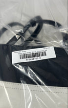 Load image into Gallery viewer, Guess Womens Black White Colorblock Faux Leather Chain Strap Flap Crossbody Bag