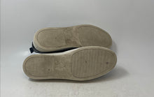 Load image into Gallery viewer, Vince Womens Corbin Black White Leather Slip-On Low Top Sneaker Shoes Size 7.5