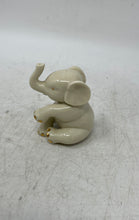 Load image into Gallery viewer, Lenox Cream Porcelain Small Baby Elephant Figurine With Gold-Tone Details