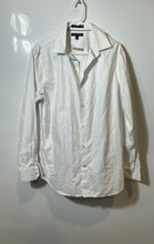 Load image into Gallery viewer, Banana Republic Mens White Cotton Non-Iron Long Sleeve Button-Up Shirt Size M