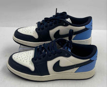 Load image into Gallery viewer, Authentic Nike Boys Air Jordan 1 Low OG CZ0858-400 White Blue Sneaker Shoes 4.5Y
