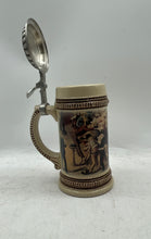Load image into Gallery viewer, Tavern Scene Limited Edition 1999 Ceramic German Beer Stein w/ Metal Lid