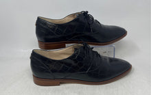Load image into Gallery viewer, Cole Haan Mens Black Croc Embossed Leather Lace-Up Oxford Dress Shoes Size 9.5B