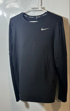 Load image into Gallery viewer, Nike Mens Black Long Sleeve Crew Neck Pullover Activewear T-Shirt Size M