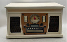 Load image into Gallery viewer, Victrola Home Audio System Wood FM CD USB Cassette Turntable Not Tested