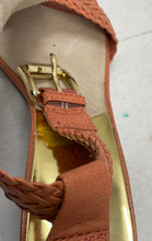 Load image into Gallery viewer, Michael Kors Womens Orange Ankle Strap Thong Sandals Size 10M
