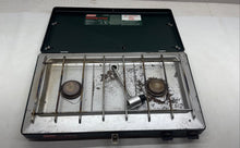 Load image into Gallery viewer, Coleman Black Perfect Flow 2-Burner Green Propane Portable Stove Not Tested