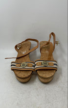 Load image into Gallery viewer, Tommy Hilfiger Womens Two Hottie Beige Buckle Wedge Platform Sandal Size 6.5