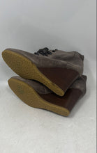 Load image into Gallery viewer, J.Crew Womens Buckley 24673 Gray Leather Wedge Heels Ankle Bootie Boots Size 8.5