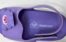 Load image into Gallery viewer, Mini Melissa Girls Cloud Purple Open Toe Care Bears Slingback Sandals Size 11
