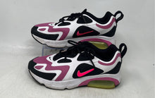 Load image into Gallery viewer, Nike Womens Air Max 200 Black White Pink Lace-Up Low Top Sneaker Shoes Size 6