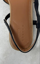 Load image into Gallery viewer, Asos Design Womens Latte Brown Black Leather Slip-On Slingback Sandals Size 9