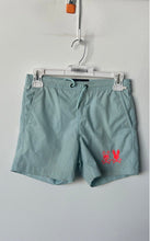 Load image into Gallery viewer, Psycho Bunny Kids Blue Drawstring Slash Pocket Swim Trunks Shorts Size 7-8