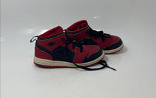 Load image into Gallery viewer, Nike Kids Air Jordan 1 Mid Red Lace-Up Sneaker Shoes Size 10C