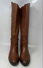 Load image into Gallery viewer, Sam Edelman Womens Brown Leather Back Zip Motorcycle Riding Boots Size 8.5M